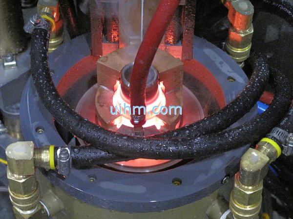 Induction Hardening of O.D. of hub spindle