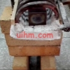 induction heating steel block by RF induction heater