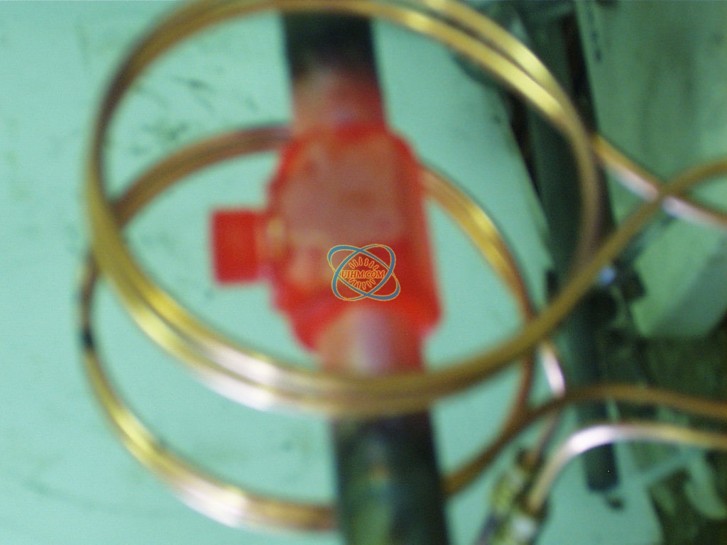 induction Brazing of evaporator and condenser connections induction Brazing of evaporator and condenser connections