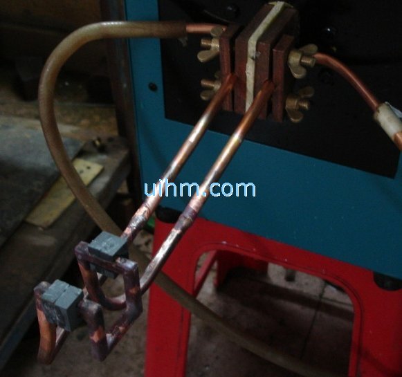 induction brazing with magnetic core induction brazing with magnetic core