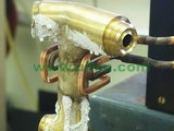 Faucet induction brazing