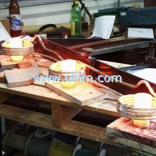 induction heating with a series coil