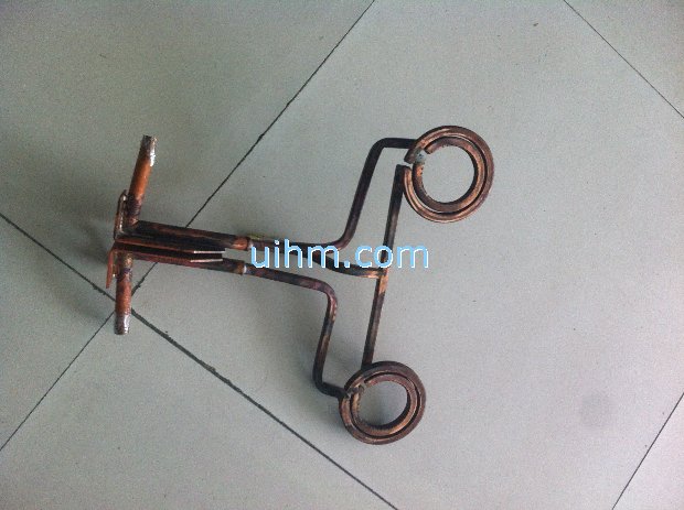 2 heads induction coil from quadrate pipe_1 2 heads induction coil from quadrate pipe_1
