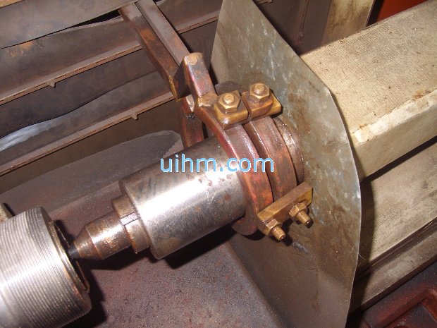 induciton hardening axle (shaft) by 60KW induction heater (UM-60AB-HF)