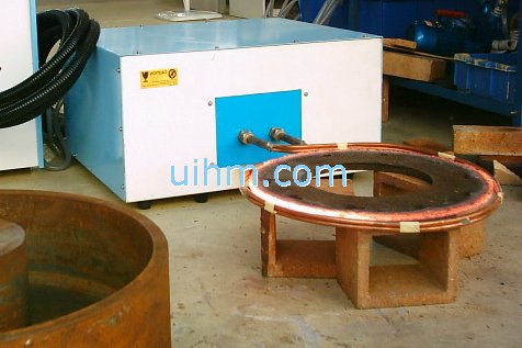 induction hardening by horizontal induction heater induction hardening by horizontal induction heater