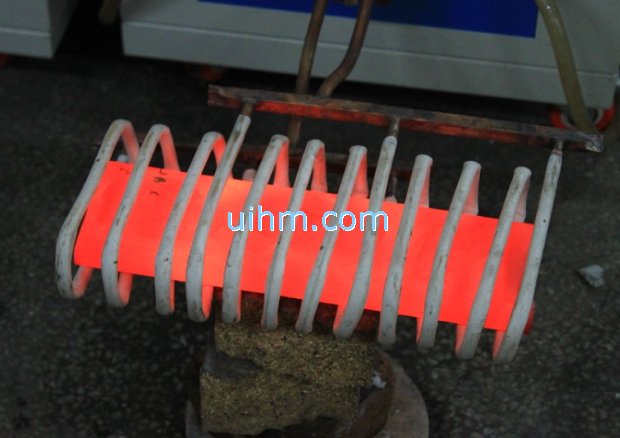 induction heating auto leaf spring in hot color