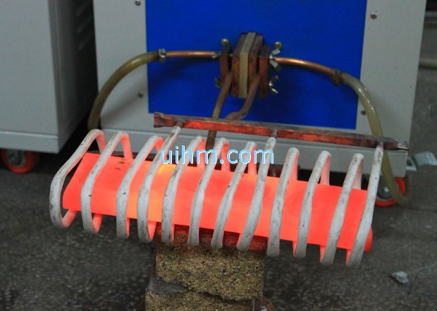 induction heating auto leaf spring in red color