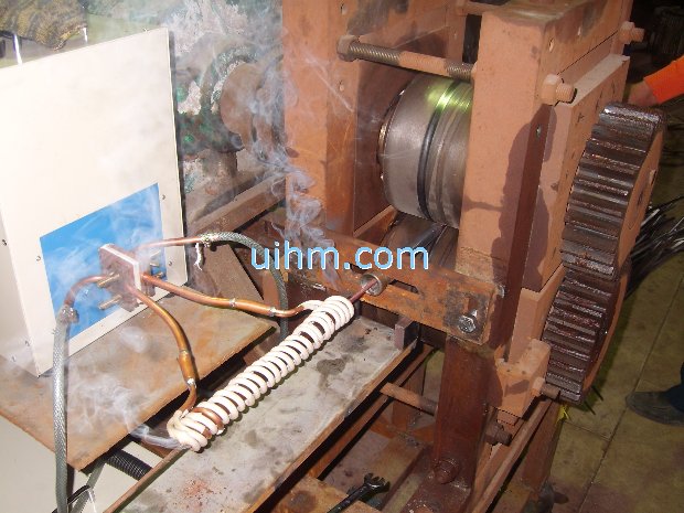induction tempering steel wire online by 40KW induction heater (UM-40AB-HF)_2
