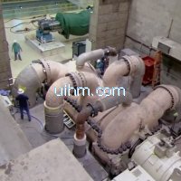 air cooled induction heating for fixing nuclear power unit (loosen screw nut)