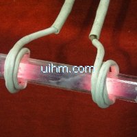 induction heating steel rod with double coils