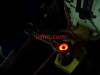 induction hardening hammer by 40KW induction heater (UM-40AB-HF)