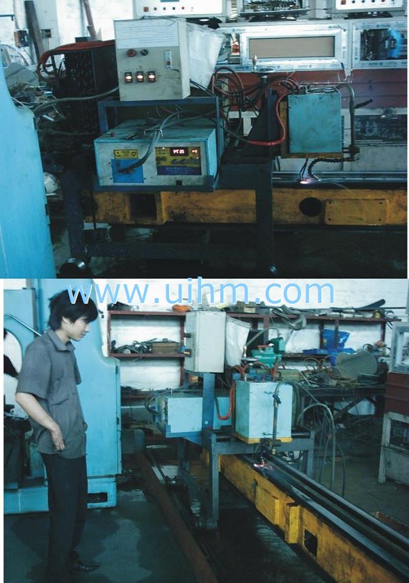 6 meters metal track induction heat treatment