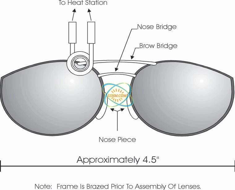 brazing-Eyeglass-Frame-Assembly