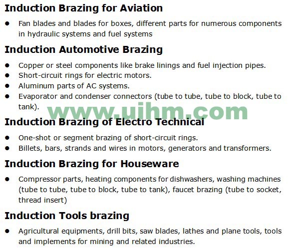 different-induction-brazing-work