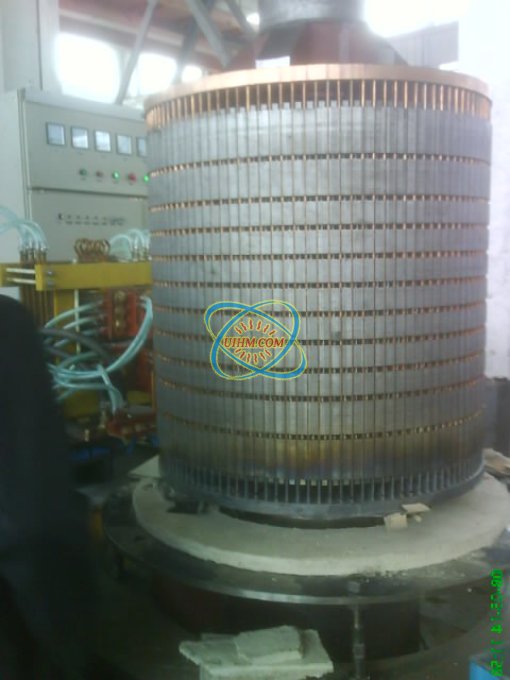 induction brazing of bottom of motor_1