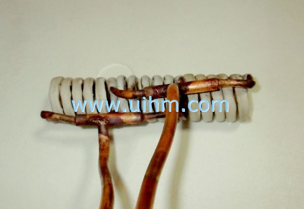 induction coil of 6 turns with 3 parallel pipes 1 induction coil of 6 turns with 3 parallel pipes 1