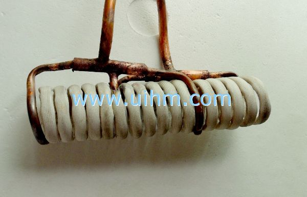 induction coil of 6 turns with 3 parallel pipes 2 induction coil of 6 turns with 3 parallel pipes 2