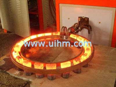 High frequency induction brazing welding steel bar
