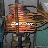custom-design induction coil for heating steel workpiece