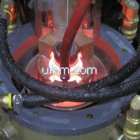 induction hardening of o.d. of hub spindle