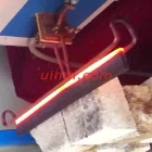 induction brazing tct knife by um-40ab-hf with saddle shaped induction coil