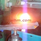 induction forging steel billets with pneumatic feed system by 120KW induction heater UM-120AB-MF