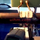 induction preheating for seamless steel tube before jointing by 40kw induction heater um-40ab-mf