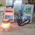 induction melting 20kg copper by 40KW