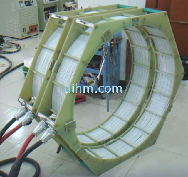 air cooled cylinder induction coil for heating gas pipeline by UM-DSP80A-HF air cooled cylinder induction coil for heating gas pipeline by UM-DSP80A-HF
