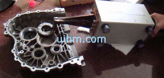 induction heating aluminum automotive speed changing box (gear box) by infrared temperature controller induction heating aluminum automotive speed changing box (gear box) by infrared temperature controller