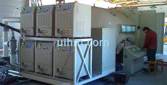 induction vacuum coating with multi UM-DSP induction heater induction vacuum coating with multi UM-DSP induction heater