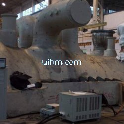 induction preheating and heat treatment after welding for 600MW turbine