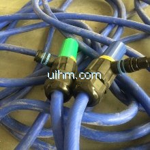 connector & interface of air cooled flexible induction coil for 80KW