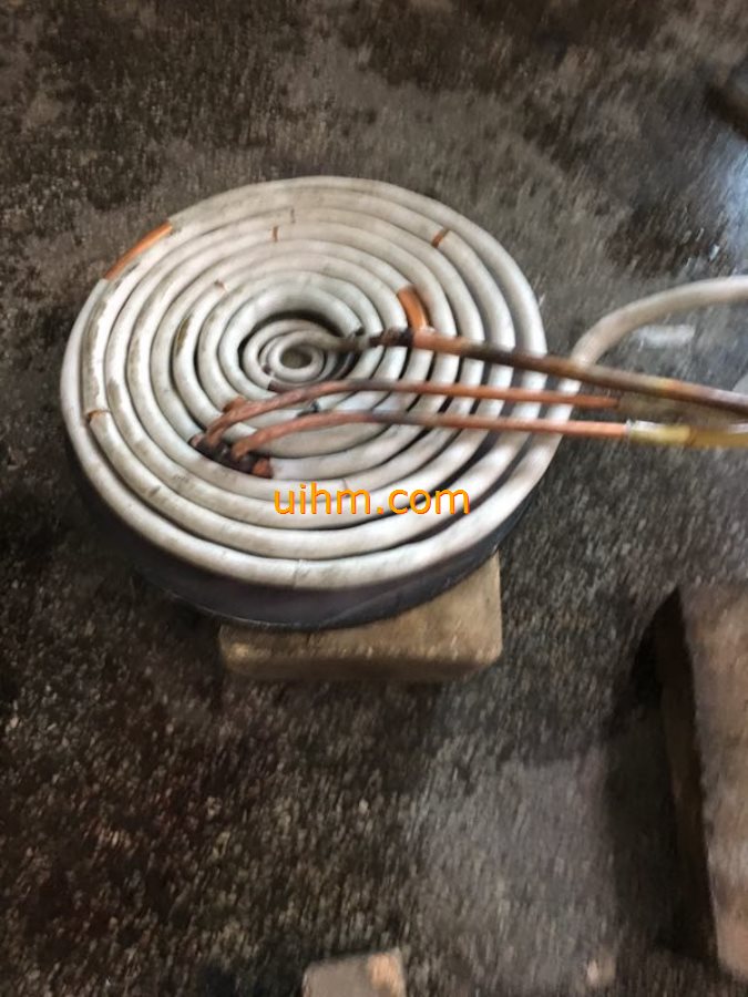 pancake induction coil for heating surface of steel plate_2