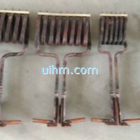 induction coils for tempering spring leaf