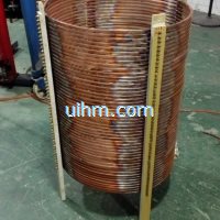 large customized induction coil for heating graphite
