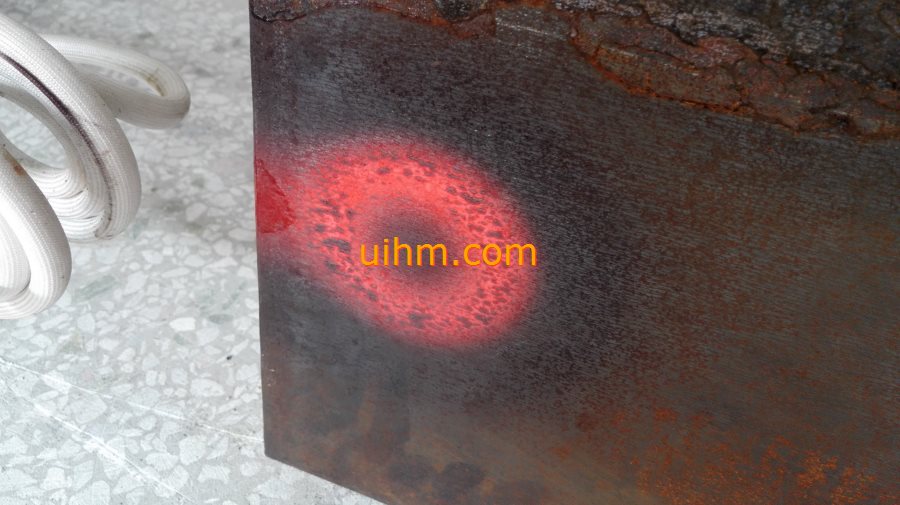 induction annealing steel plate by U shape double ear induction coil (4)