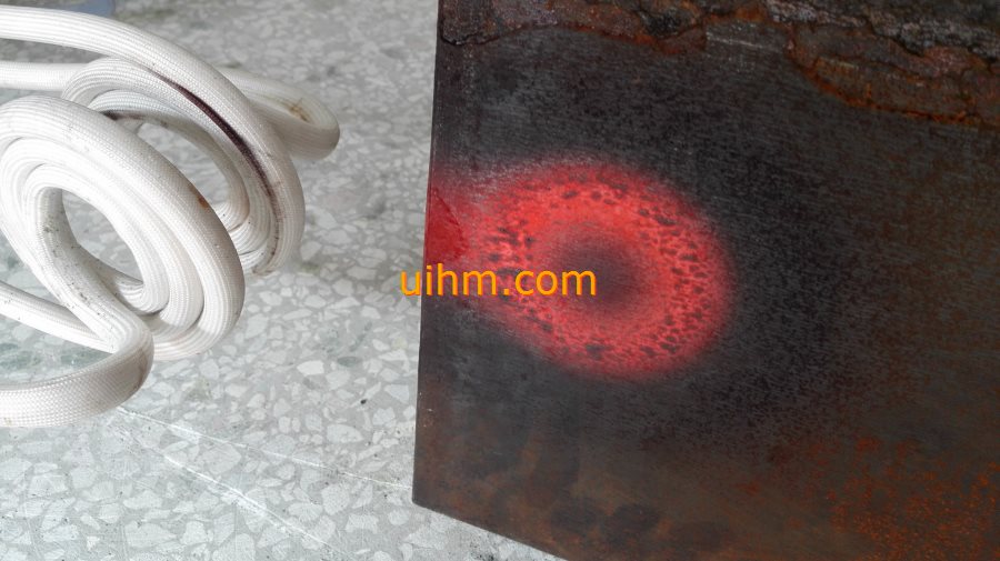induction annealing steel plate by U shape double ear induction coil (5)