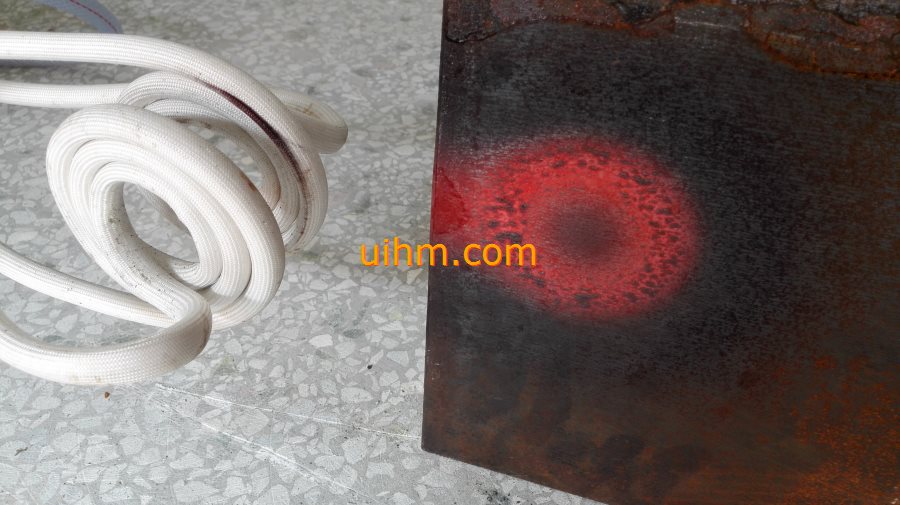 induction annealing steel plate by U shape double ear induction coil (6)