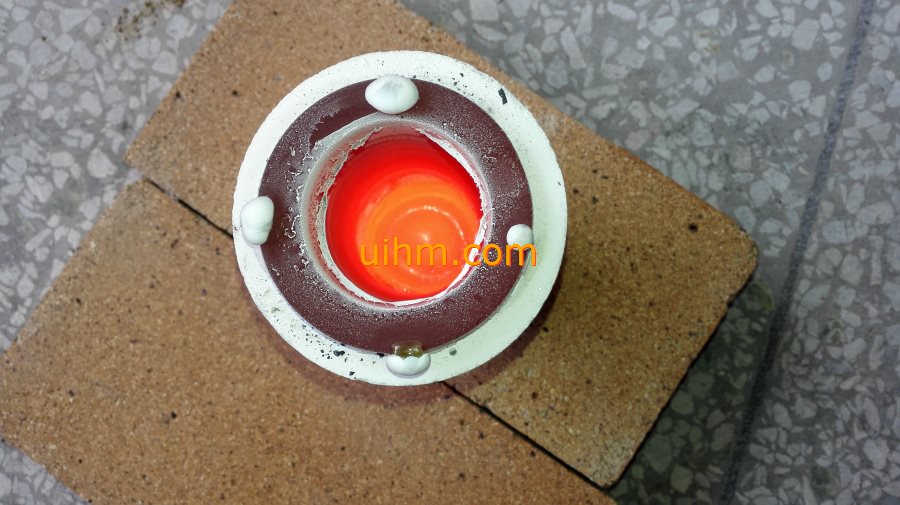 induction melting quartz sand (glass)United Induction Heating Machine