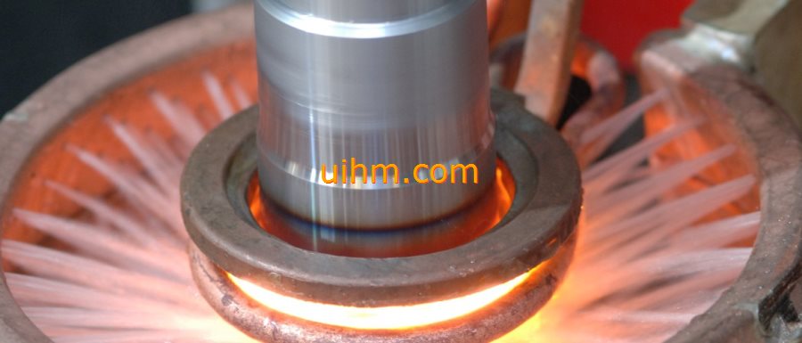 induction quenching axle by UHF induction heating machine induction quenching axle by UHF induction heating machine