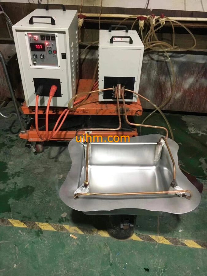 induction tempering 4 angles or corners of SS steel pot (1) induction tempering 4 angles or corners of SS steel pot (1)