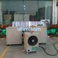 induction preheating turbine-shaft by full air cooled DSP induction heater
