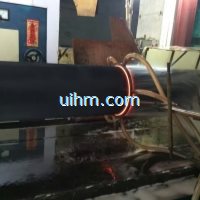 induction quenching large steep pipe by 500KW RF induction heater (1)