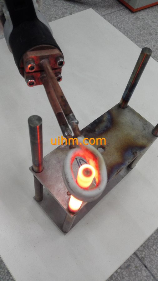 water cooled flexible handheld induction coil for heating SS steel pipe
