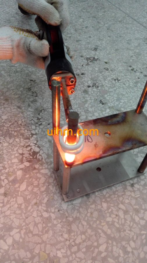 water cooled flexible handheld induction coil for heating SS steel pipe