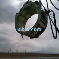 customized DSP full air cooled clamp coil for preheating gas pipeline