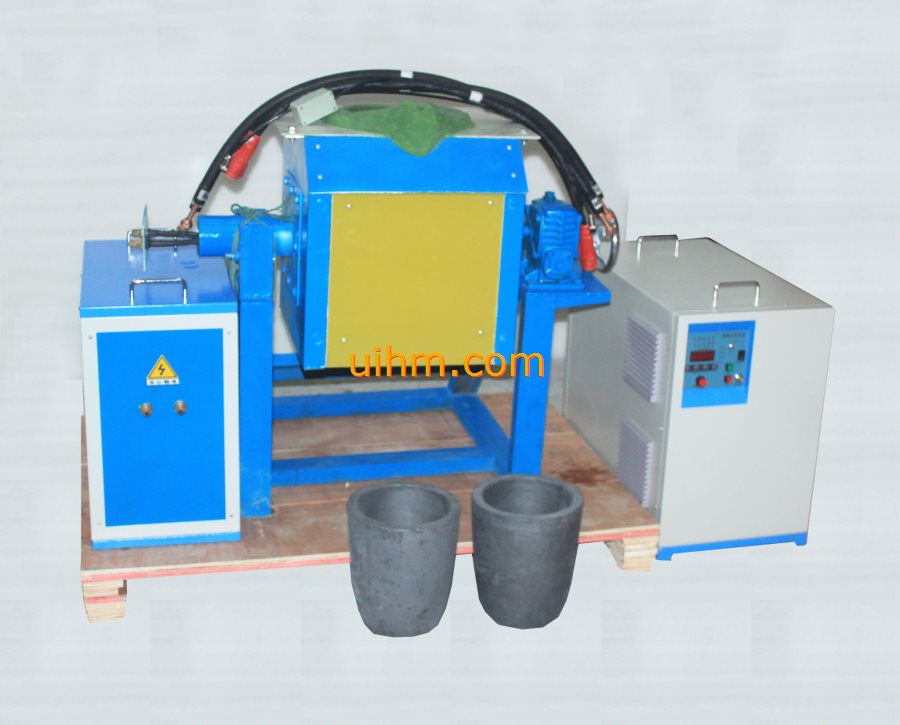 UM-40AB-MF induction melting machine with 30kg tilting furnace UM-40AB-MF induction melting machine with 30kg tilting furnace