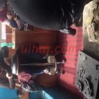 induction melting copper for producing  handcrafts in tibet