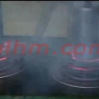 induction quenching axles by dual induction coil